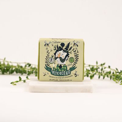 Savon Le Voyageur - lime et citronnelle 100 g