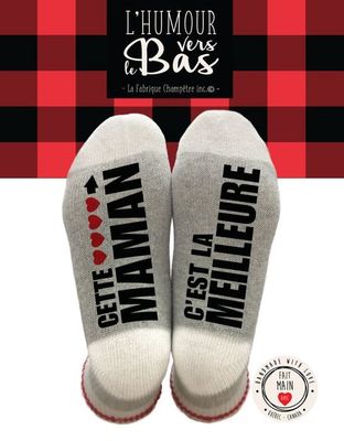 Bas de laine &quot;Maman, c&#39;est la meilleure&quot;