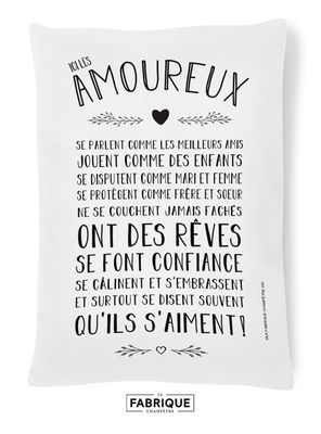 Coussin - “Ici les amoureux“