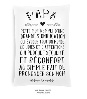 Coussin - “Papa“