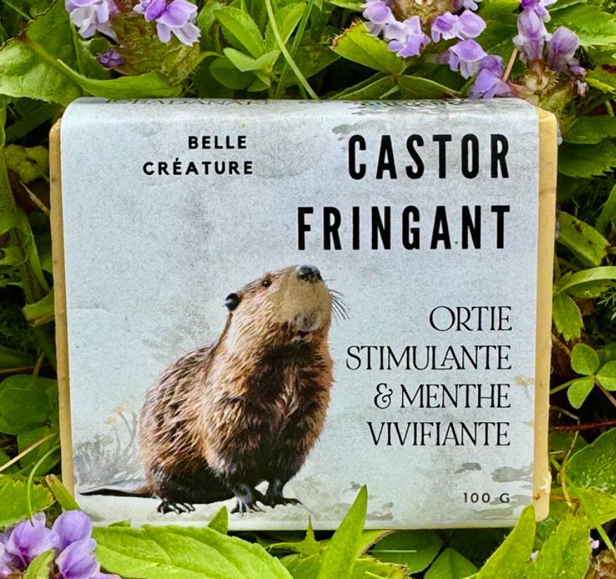 Savon castor fringant - ortie &amp; menthe