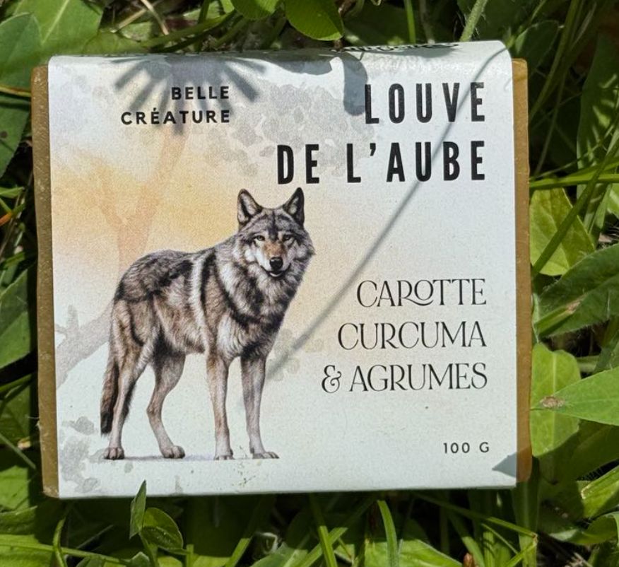 Savon Louve de l&#39;aube - carotte, curcuma et agrumes