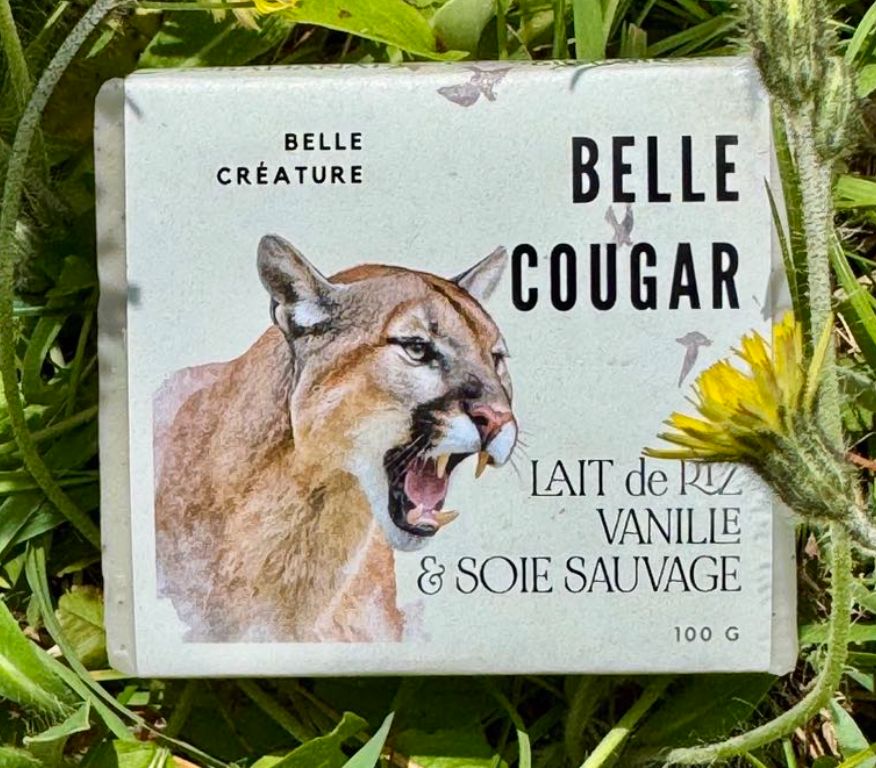 Savon Belle cougar - Lait de riz, vanille et soie sauvage