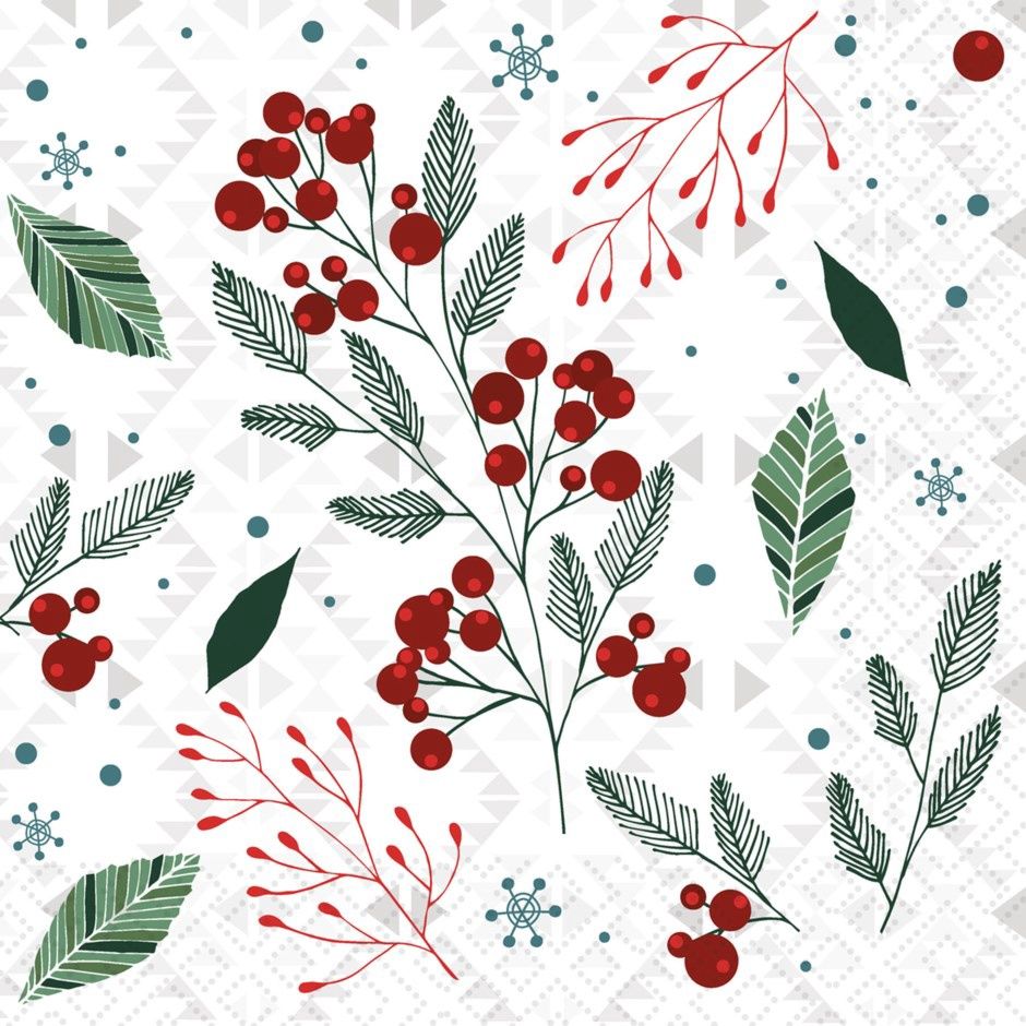 Napkin FESTIVE FLORALS P210854