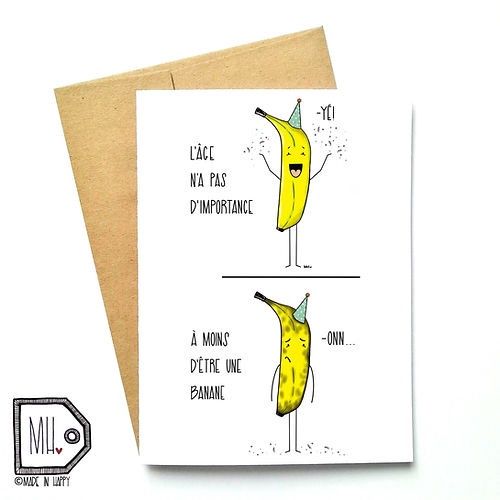 Carte AGE BANANE