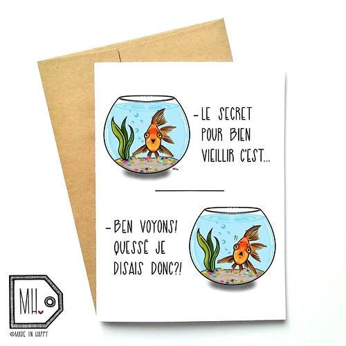 Carte POISSON ROUGE