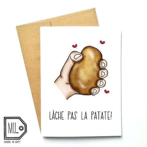 Carte LACHE PAS LA PATATE