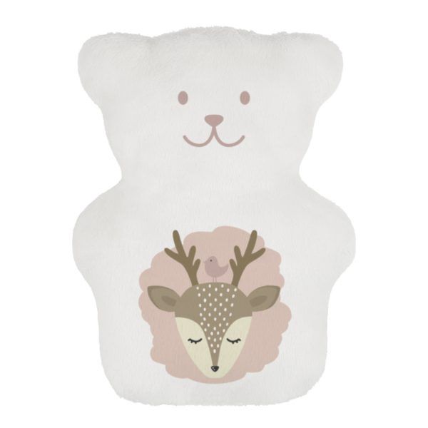 Bouillotte Ourson Cerf rose