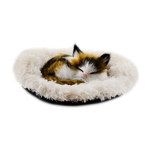 Peluche Chat calico qui dort