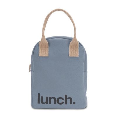 Sac à lunch à glissière Bleu