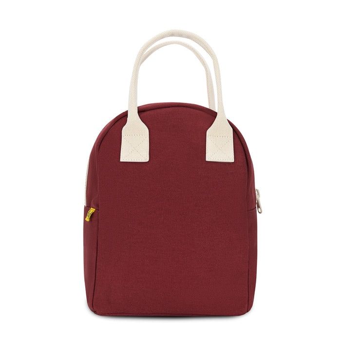 Sac à lunch à glissière Bourgogne vintage
