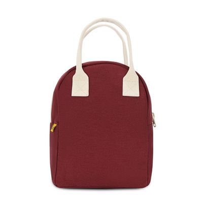 Sac à lunch à glissière Bourgogne vintage