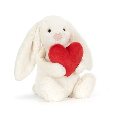 Peluche Bashful Red Love Heart Bunny Original