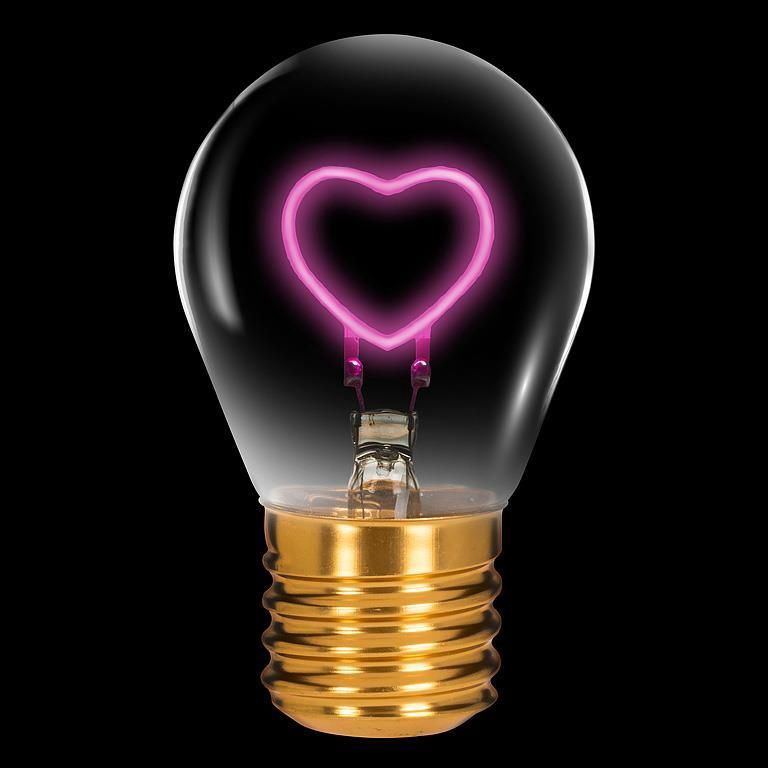 Lampe coeur neon