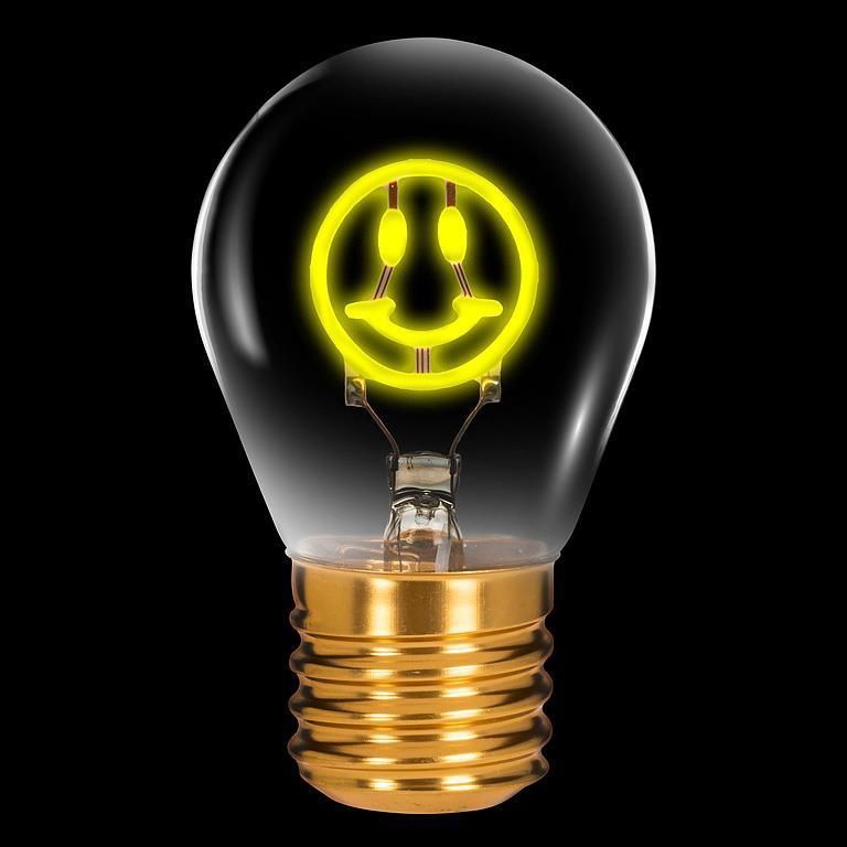 Lampe Smiley face néon
