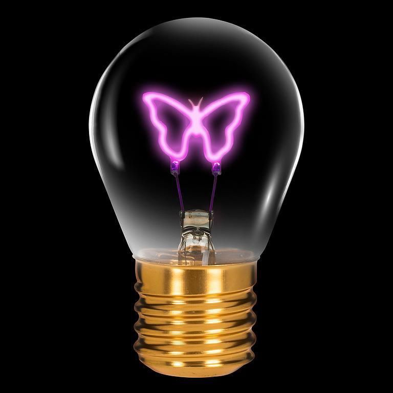 Lampe Papillon néon