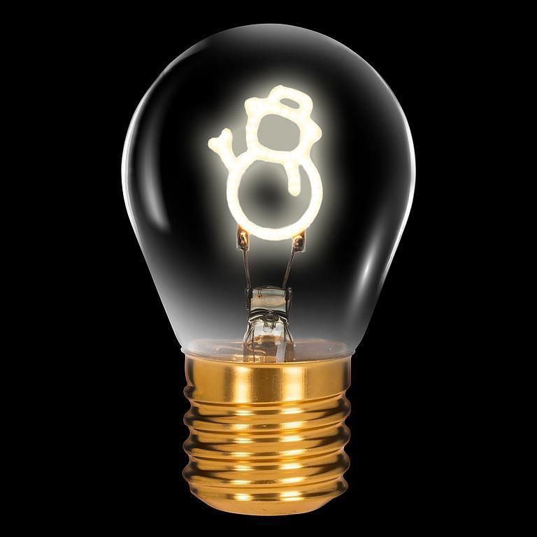 Lampe Bonhomme de neige Néon