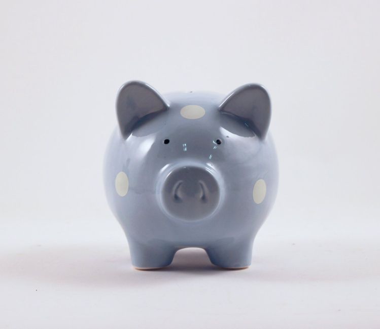 Tirelire Cochon bleu