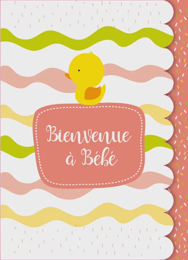 Carte Bébé canard