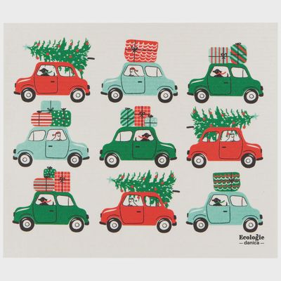 Linge Suédois "Voitures d'hiver"