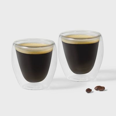Verres espresso double parois