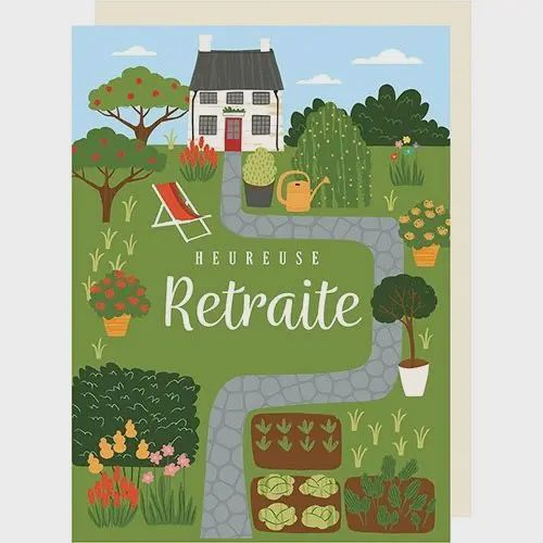 Carte géante Heureuse retraite