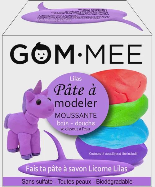 Pâte à modeler moussante - Licorne Mauve