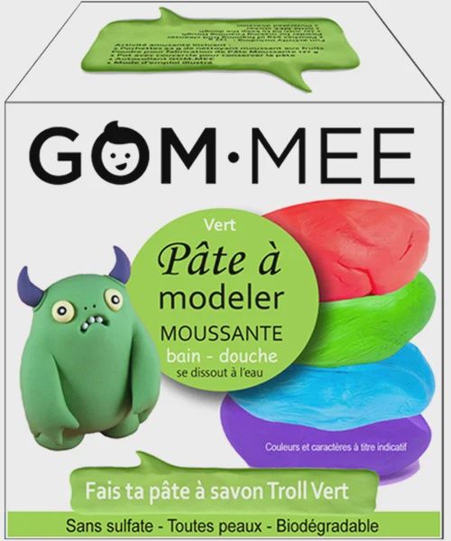 Pâte à modeler moussante Troll vert