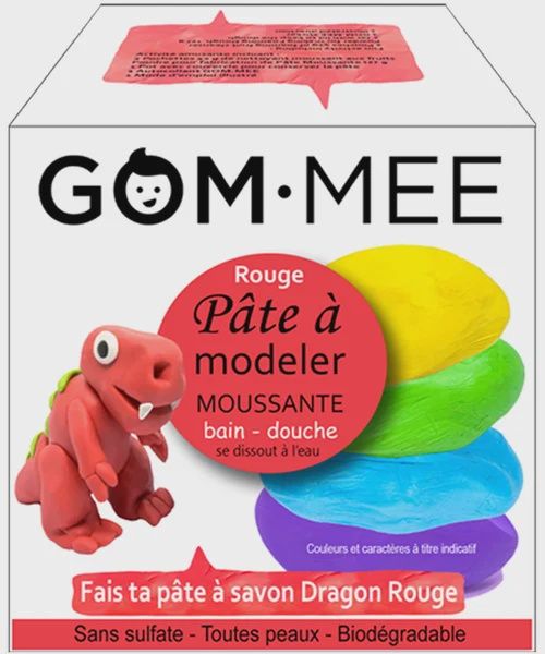 Pâte à modeler moussante Dragon rouge