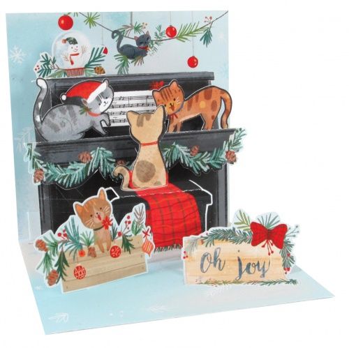 Carte 3D Chats au piano