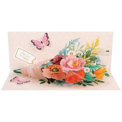 Carte 3D Bouquet de fleurs