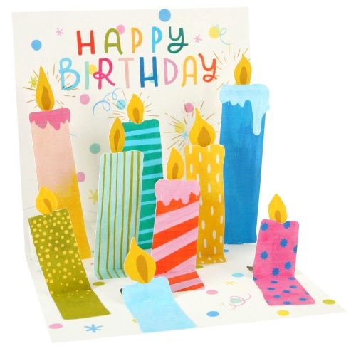 Carte 3D Chandelles de fête