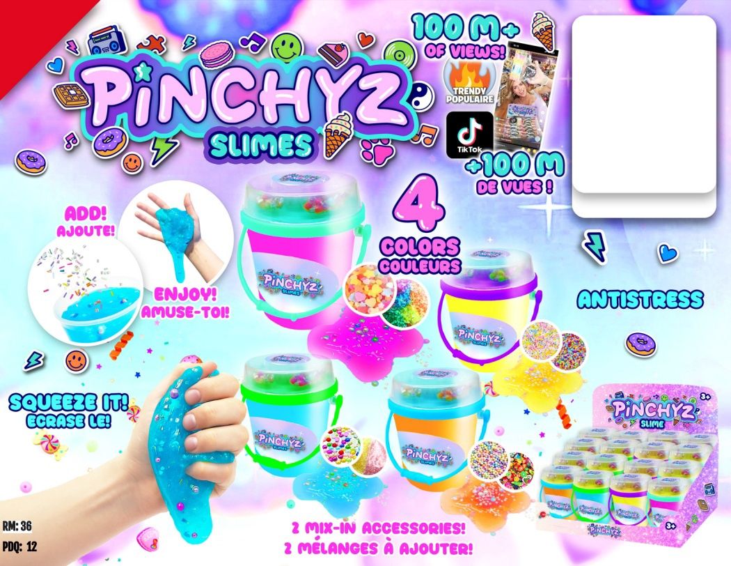 SLIME EN POT SENSORIEL COLORÉ ASST