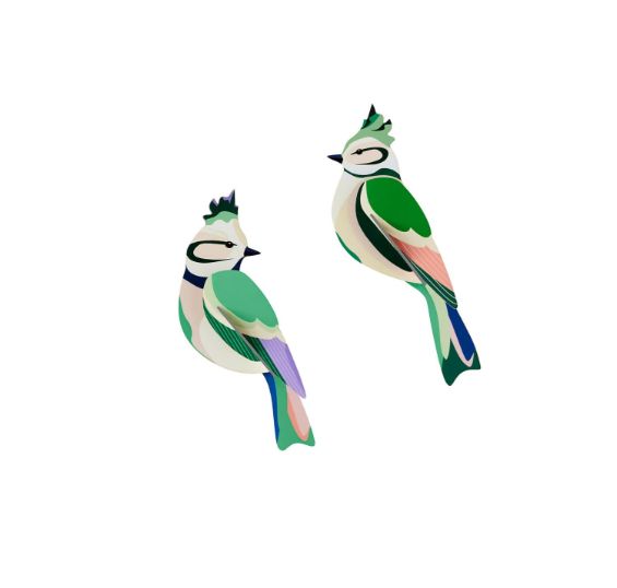 Oiseaux verts - Décorations murales