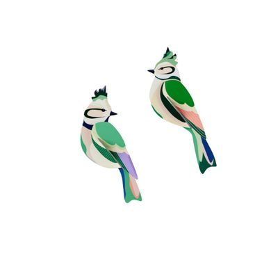 Oiseaux verts - Décorations murales