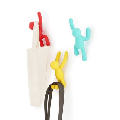 Crochets Buddy, lot de 3, Jaune, Bleu et Rouge