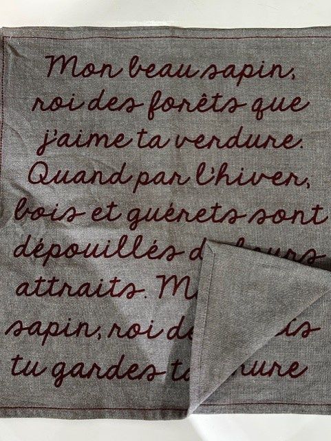 Ensemble de serviette de table Mon beau Sapin Ricardo