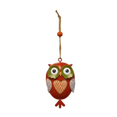 Ornement Hibou rouge