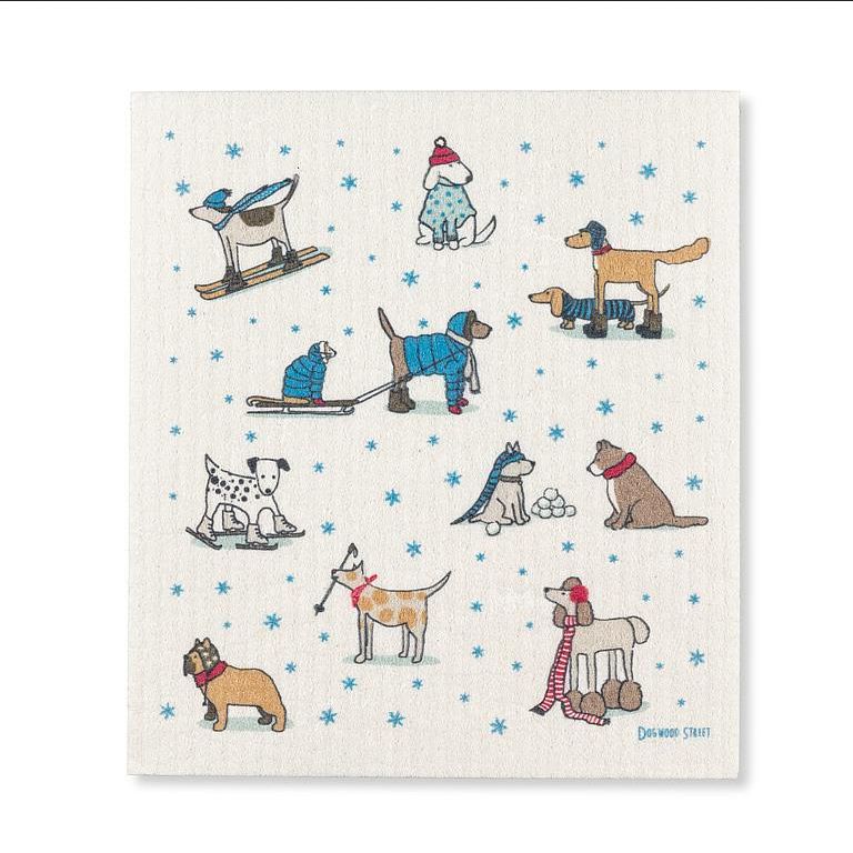 Linge vaisselle Chiens  sports d&#39;hiver