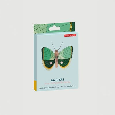 Papillon vert rayé