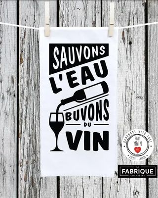 Linge vaisselle BUVONS DU VIN