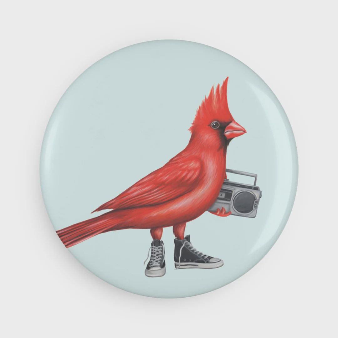 Grand aimant oiseaux à la mode, Animal: Cardinal