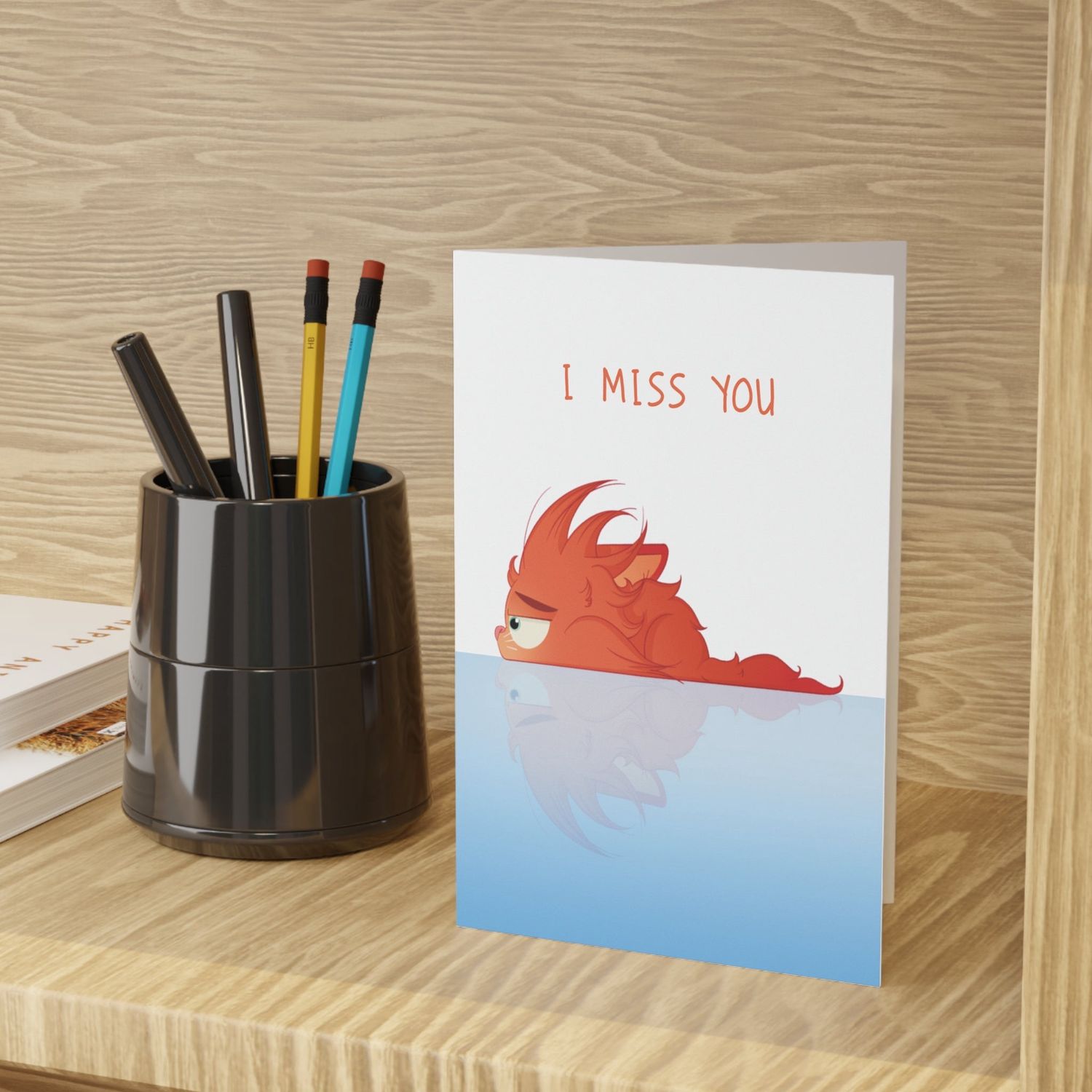 Srirachat tu me manques - Carte de souhaits, LANGUAGE: ENGLISH