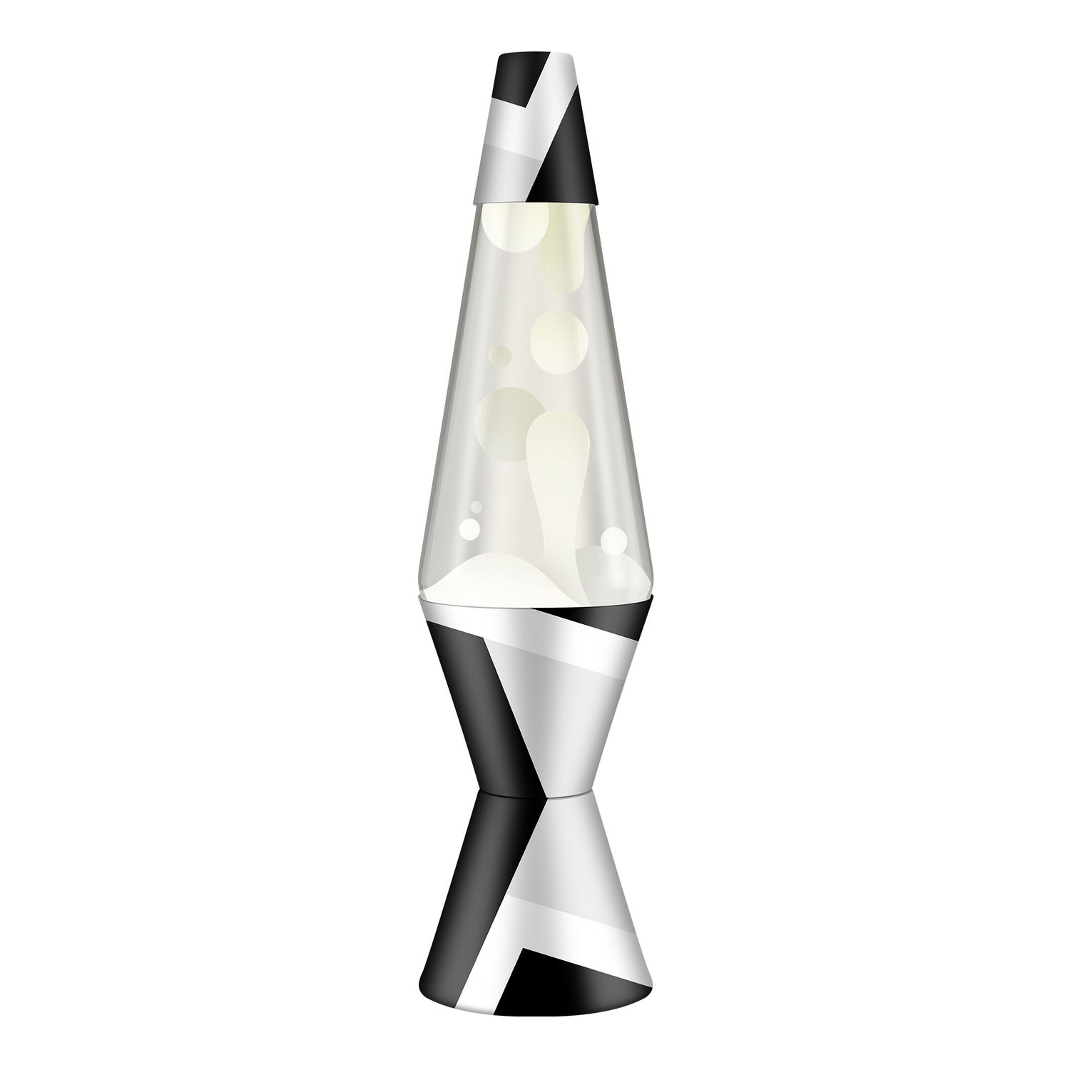 Lava Lamp 14.5 - Polygone Noir et Blanc