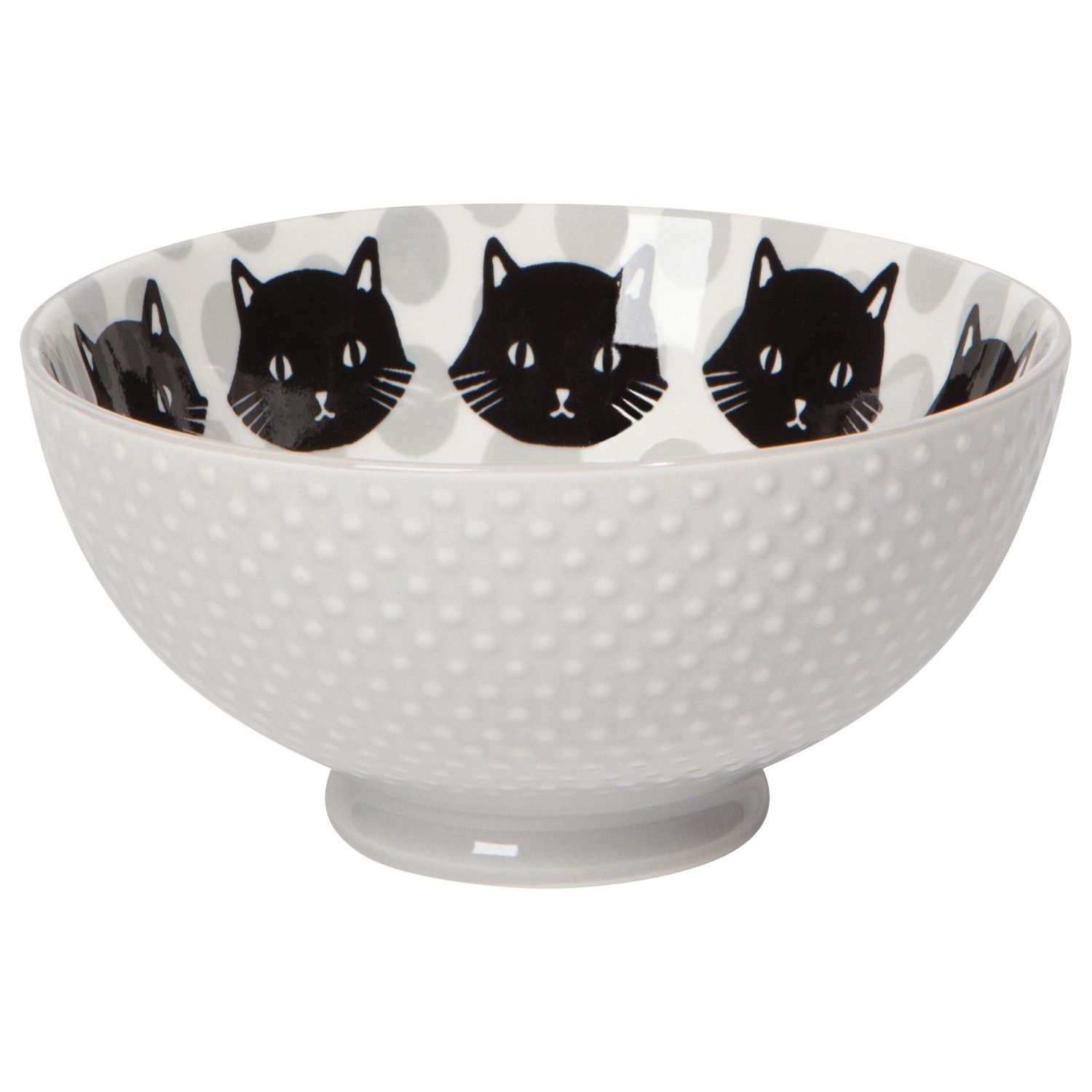 Bol Feline Fine blanc moyen 6 pouces