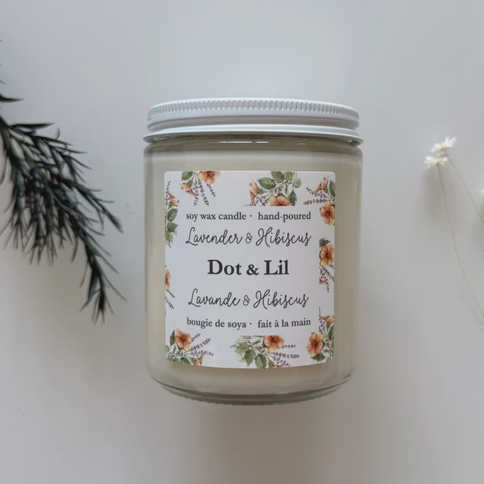 Bougie Lavande &amp; Hibiscus