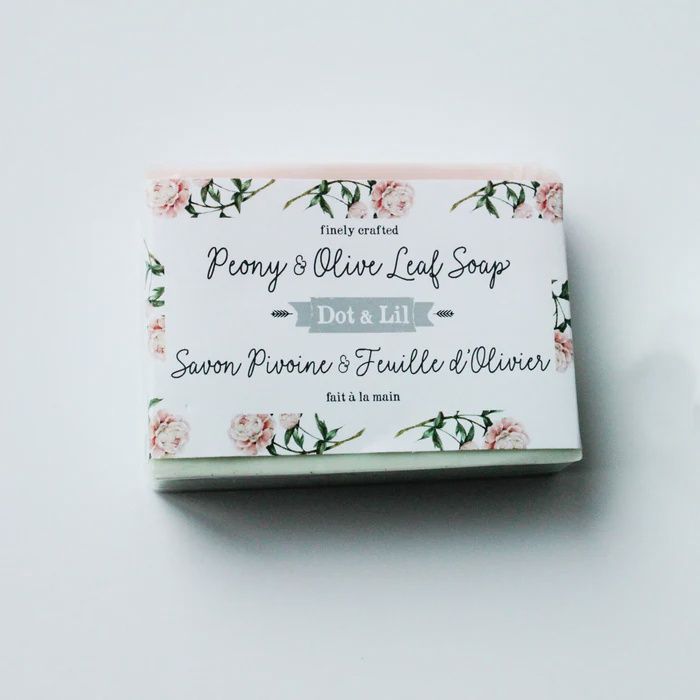 Savon Pivoine &amp; feuilles d'Olivier