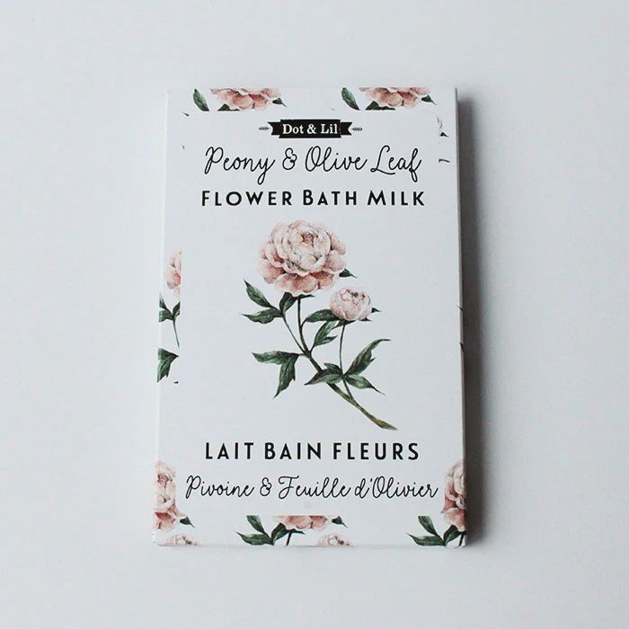 Sachet  Lait de bain Pivoine &amp; Feuille d'olivier