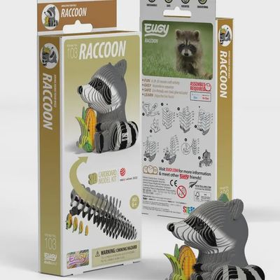 Raton laveur - puzzle 3D