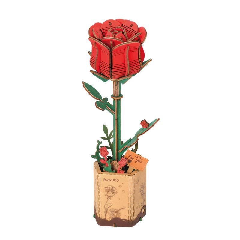 Puzzle en bois - Red Rose